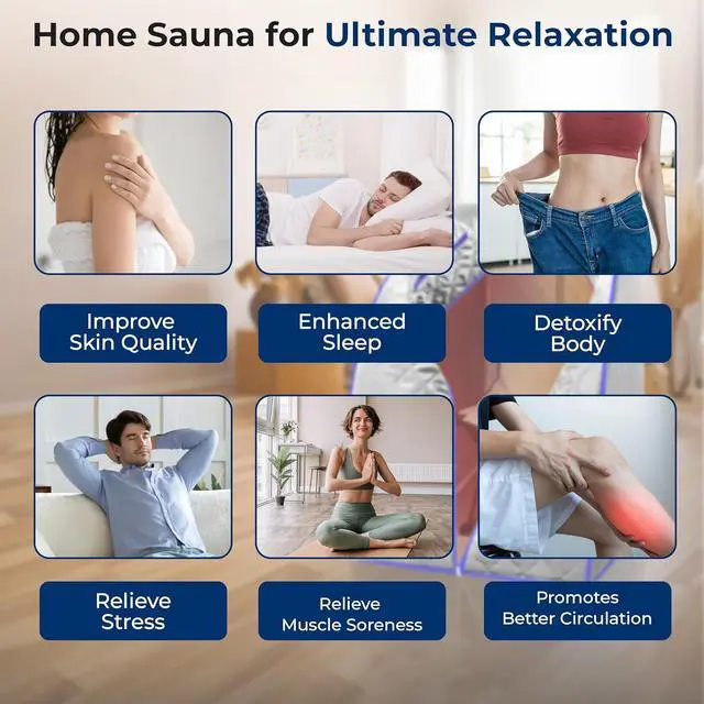 Alt view image 4 of 7 - SereneLife Compact & Portable Infrared Sauna with Foldable Chair and Foam Cushion - Gray