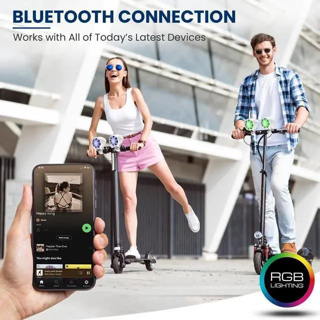 Alt view image 5 of 7 - Pyle 3.5" Waterproof Bluetooth Off-Road Speakers, Compact Powersport System with RGB Lights & Remote Control - White (PLMRBT33WT)