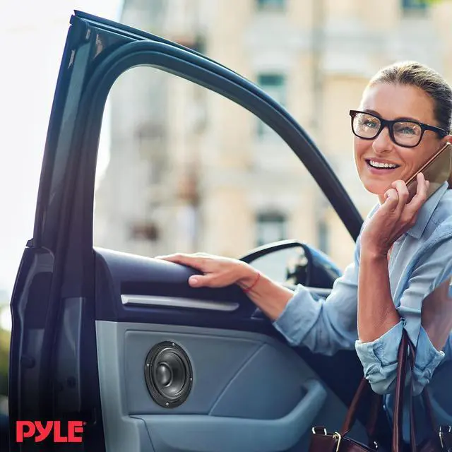 Alt view image 2 of 7 - Pyle 3.5'' Single Voice Coil Car Subwoofer - 20W 4-Ohm Audio Powered Subwoofer with Rubber Edge - PLMG35