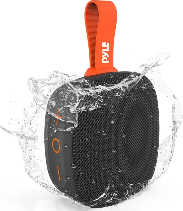 Pyle 5.65" Portable Wireless Bluetooth Streaming Mini Speaker - IPX7 ...