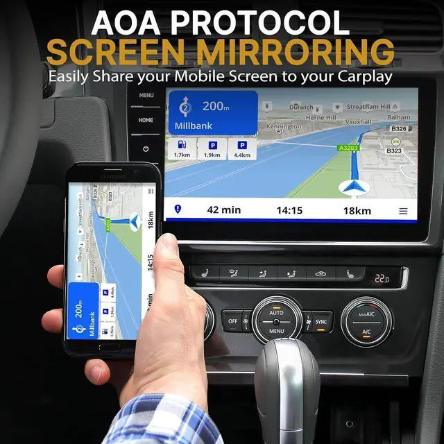 Main image of Pyle Wireless Carplay & Android System iA Box - 4GB RAM 64GB ROM with Screen Mirroring and App Installation