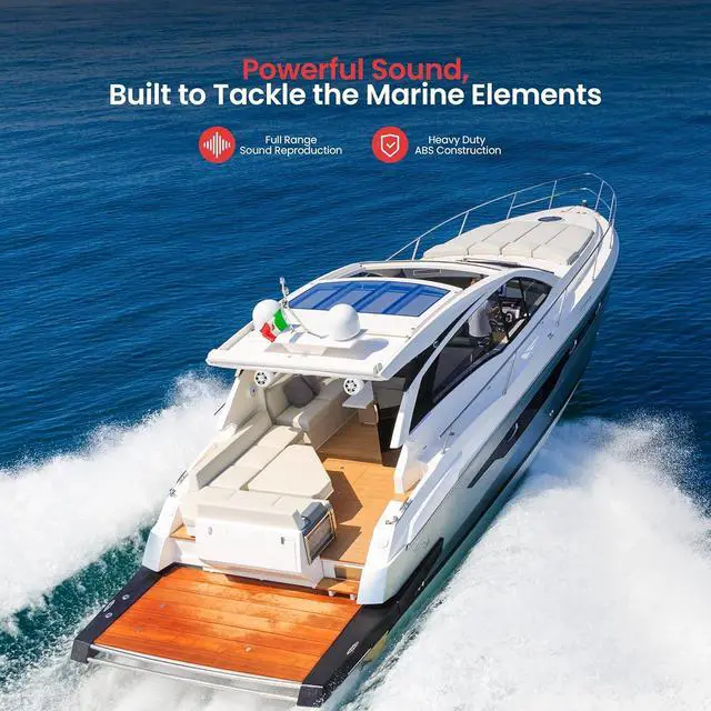 Alt view image 7 of 7 - Pyle 4" Waterproof Off-Road Marine Box Speakers, 2-Way System - White PLMRWK49WT