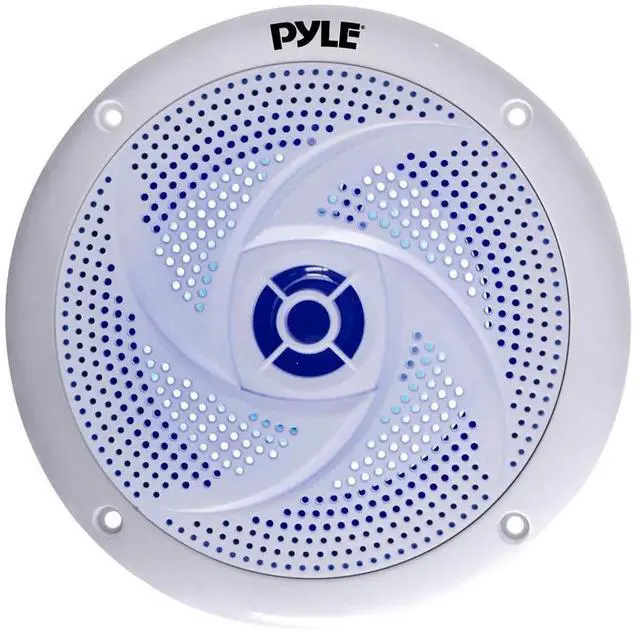 Main image of Pyle 8" Waterproof Marine Speakers with Blue LED Lights - 2-Way 320W Stereo System PLMRS83WL