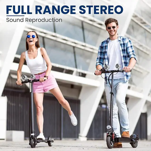 Alt view image 2 of 7 - Pyle 2.25" Waterproof Off-Road Speakers for Motorcycle or Car - Chrome PLMR22CR