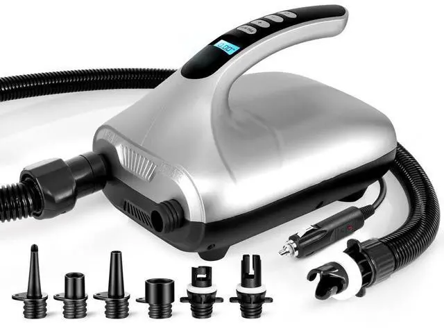 Main image of SereneLife Electric SUP Pump - Air Inflator & Deflator for Paddle Boards & Water Sport Inflatables, 20 PSI, 12V DC, SKU SLPUMP30