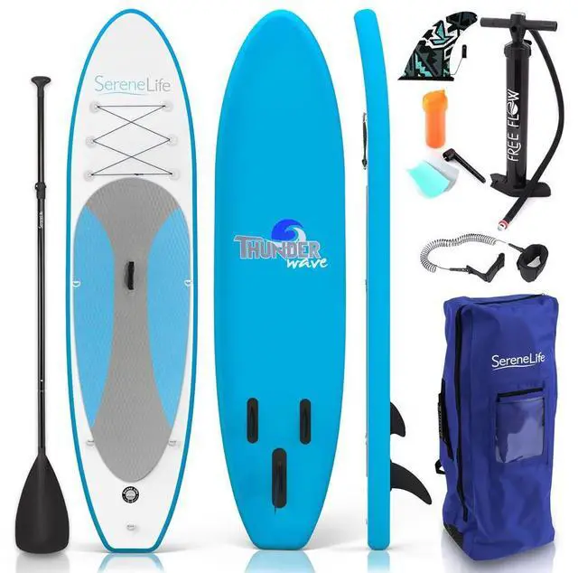 Main image of SereneLife Thunder Wave Inflatable Stand-Up Paddle Board (SUP) - 10' with Accessories, SKU SLSUPB10