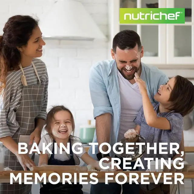 Alt view image 3 of 7 - NutriChef 8-Piece Non-Stick Stackable Carbon Steel Bakeware Set - Purple (NCBKSTK5)