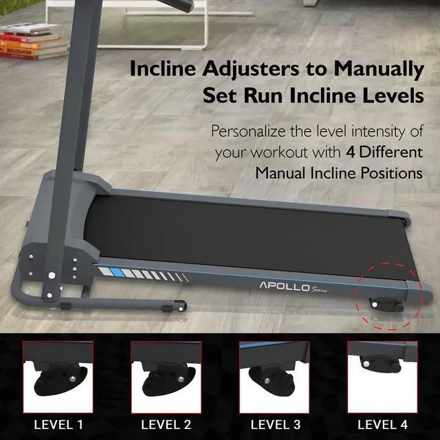 Alt view image 6 of 7 - SereneLife Home Fitness Smart Digital Treadmill with Bluetooth App Sync & Fold-Away Design (SLFTRD20)