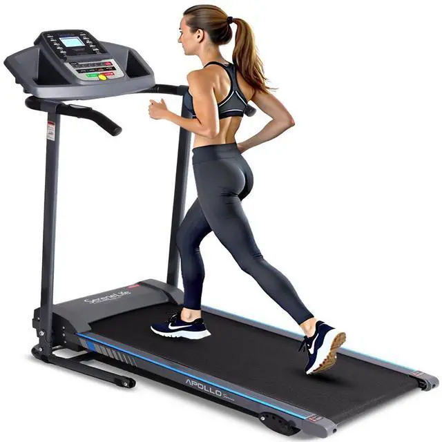 Main image of SereneLife Home Fitness Smart Digital Treadmill with Bluetooth App Sync & Fold-Away Design (SLFTRD20)