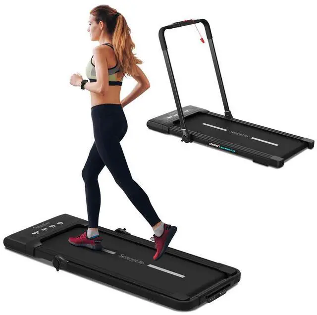 Main image of SereneLife Folding Motorized Treadmill - 2.5HP Digital Smart Running Machine with Bluetooth & LED Display (SLFOLD20)