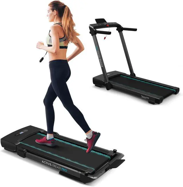 Main image of SereneLife Folding Motorized Treadmill - 2.5HP Electric Smart Running Machine with Bluetooth & LED Display (SLFOLD30)
