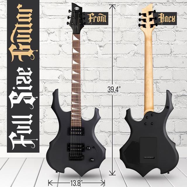 Alt view image 7 of 7 - Pyle 6-String Electric Guitar Kit - Includes Amplifier & Accessory Set (PMGTRKT101)