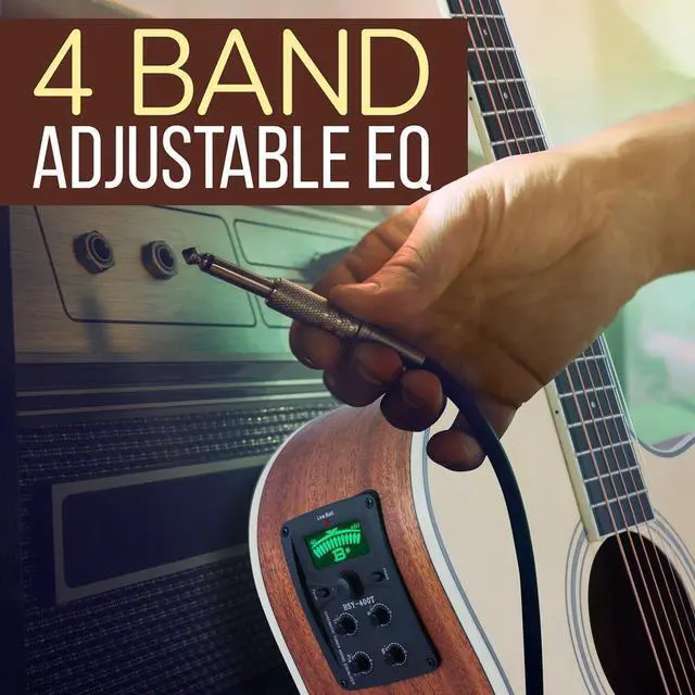 Alt view image 3 of 7 - Pyle 41" 6-String Electric Acoustic Guitar Kit - Natural Matte - PEAG200