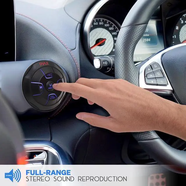 Alt view image 6 of 7 - Pyle Wireless Bluetooth Audio Controller - Waterproof Marine Receiver - PLMRBTRD1
