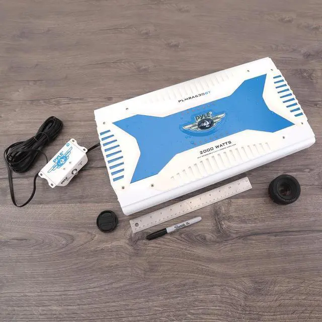 Alt view image 5 of 7 - Pyle 6-Channel Elite Bluetooth Marine Amplifier - PLMRA630BT