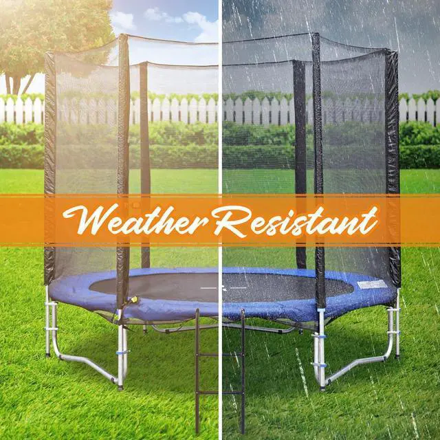 Alt view image 6 of 6 - SereneLife Outdoor Trampoline Safety Ladder - Quick Install, Weather-Resistant (SLTRA12LDR)