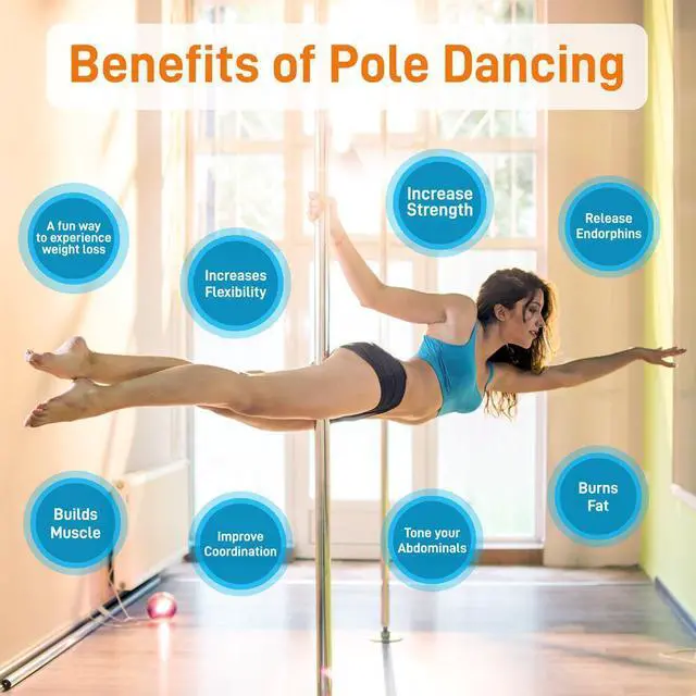 Alt view image 2 of 7 - SereneLife Professional Spinning Dancing Pole - Portable & Removable Fitness Pole (Chromed Surface) (SLDPCH)