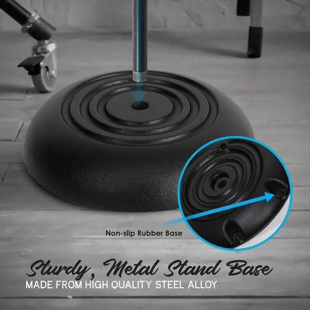 Alt view image 7 of 7 - Pyle Microphone Stand - Universal Mic Mount with Heavy Compact Base, Height Adjustable (Pair) (PMKS5X2)