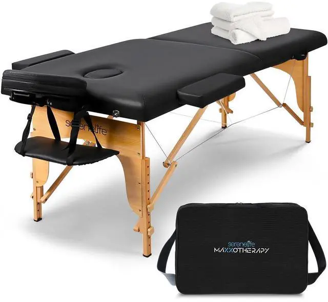 Main image of SereneLife Portable Massage Table - Adjustable Folding Bed for Therapy (SLMASGE2)