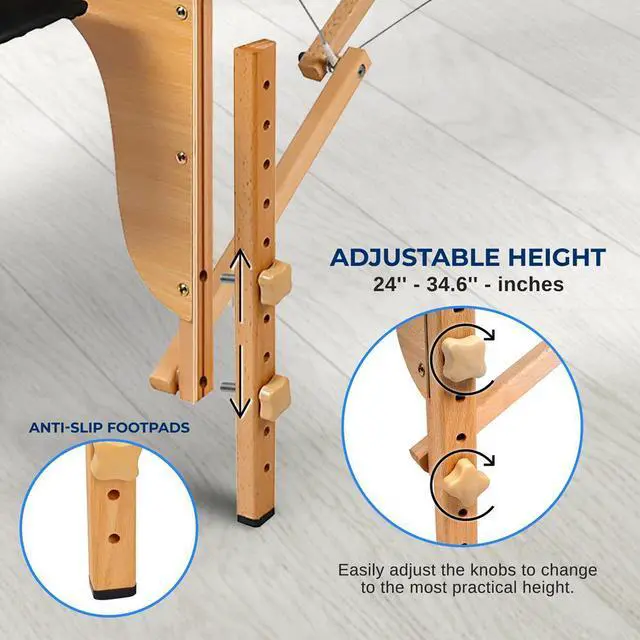 Alt view image 2 of 7 - SereneLife Portable Massage Table - Adjustable Folding Bed for Therapy (SLMASGE2)