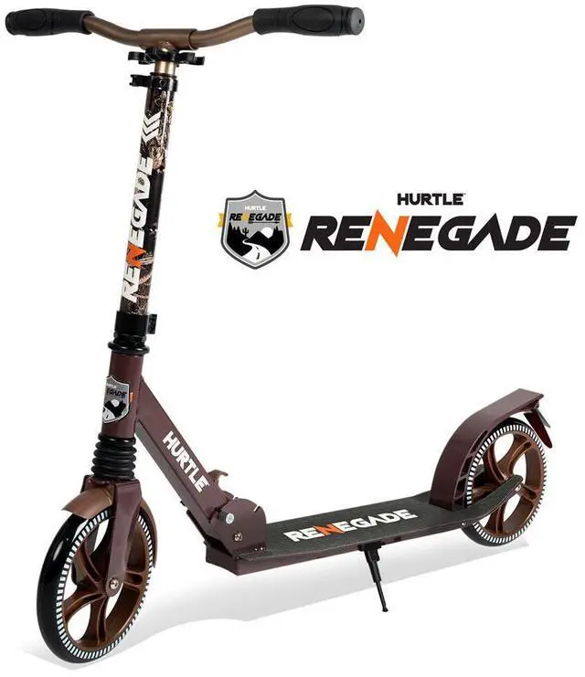 Main image of Hurtle Lightweight and Foldable Kick Scooter - Adjustable Alloy Deck with High Impact Wheels for Teens and Adults (Real Tree) - HURTSRT
