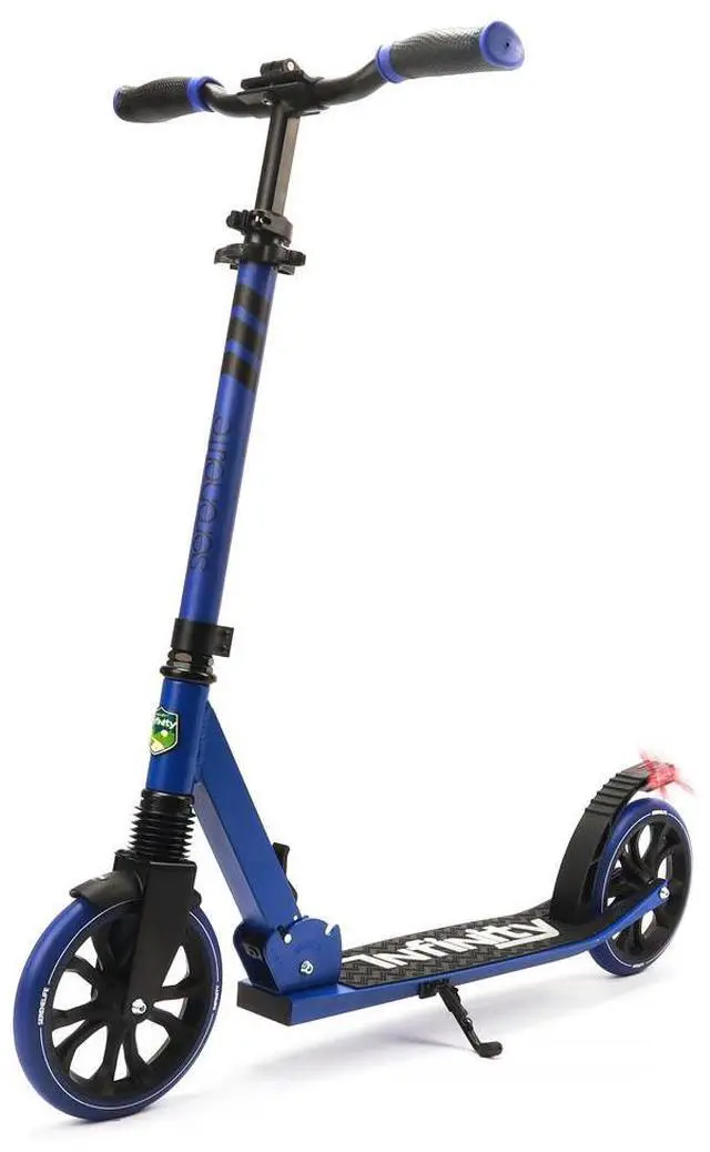 Main image of SereneLife Lightweight and Foldable Kick Scooter - Adjustable Alloy Deck with High Impact Wheels for Teens and Adults (Blue) - SLTS68