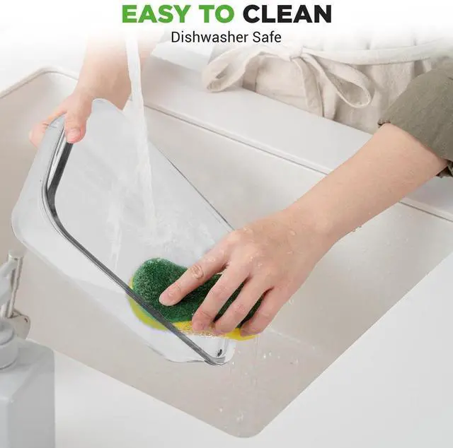 Alt view image 6 of 7 - NutriChef 4-Piece Rectangular Glass Bakeware Set - High Borosilicate Glass Baking Dish with BPA-Free Lids, Heat-Resistant, Dishwasher Safe - NCGL4XBUL