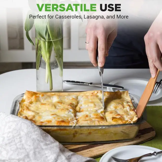 Alt view image 3 of 7 - NutriChef 4-Piece Rectangular Glass Bakeware Set - High Borosilicate Glass Baking Dish with BPA-Free Lids, Heat-Resistant, Dishwasher Safe - NCGL4XBUL