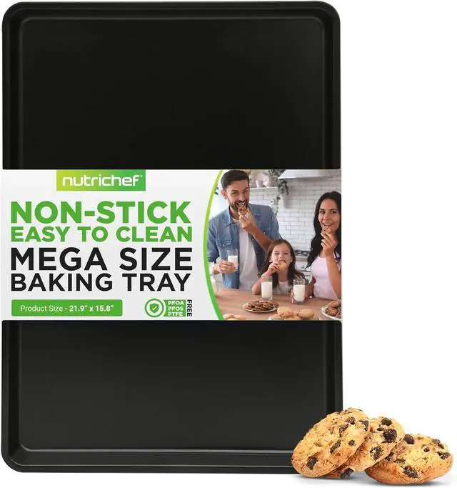 Main image of NutriChef Non-Stick Mega Bake Pan  Metallic Coating, Dishwasher Safe - NCLGBLK1