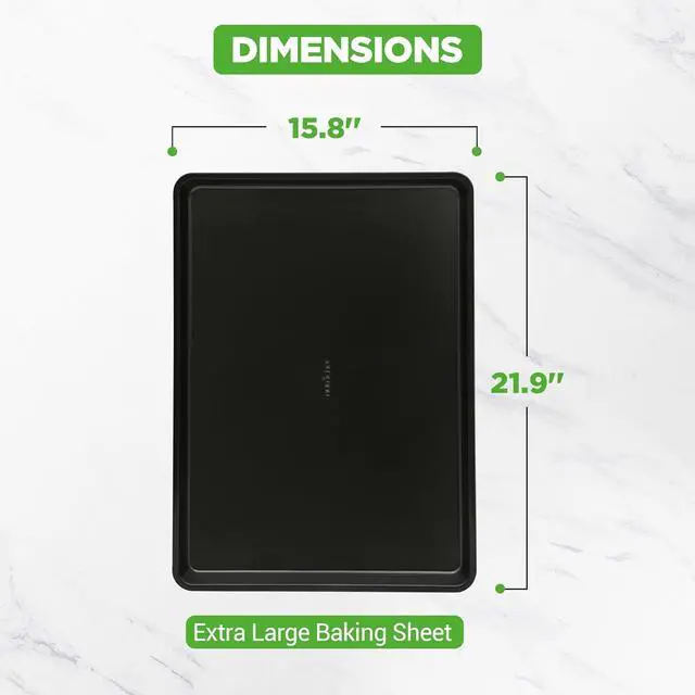 Alt view image 4 of 7 - NutriChef Non-Stick Mega Bake Pan  Metallic Coating, Dishwasher Safe - NCLGBLK1