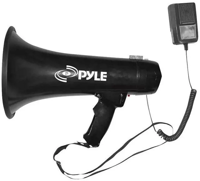 Main image of Pyle 40W Megaphone with Aux/MP3 Input  Talk, Siren & Music Modes, Handheld Microphone - PMP43IN