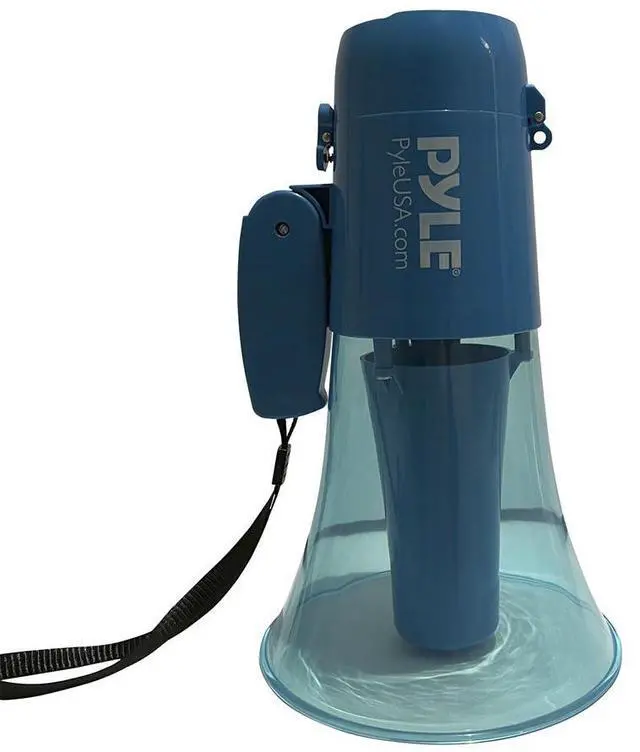 Alt view image 3 of 7 - Pyle 30W Megaphone Siren Bullhorn Speaker  Waterproof, Portable, Adjustable Tone and Volume - PMP36WLT