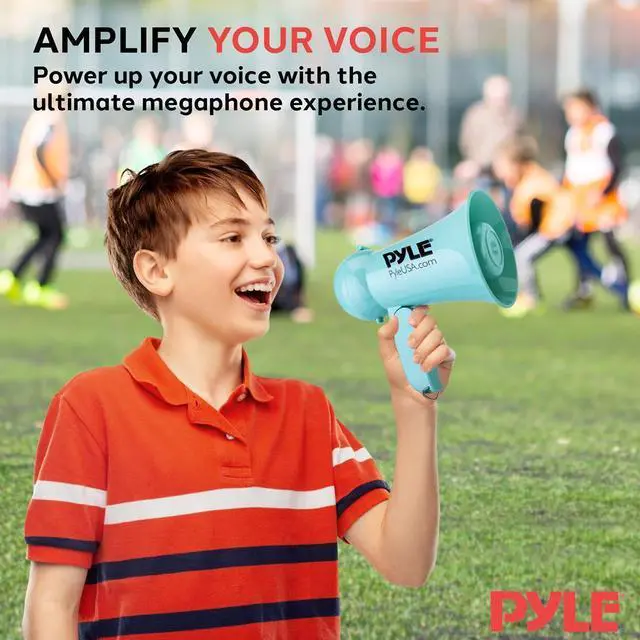 Alt view image 5 of 7 - Pyle 15W Portable Megaphone with Built-in Microphone  Lightweight, Talk & Siren Modes - PMP15