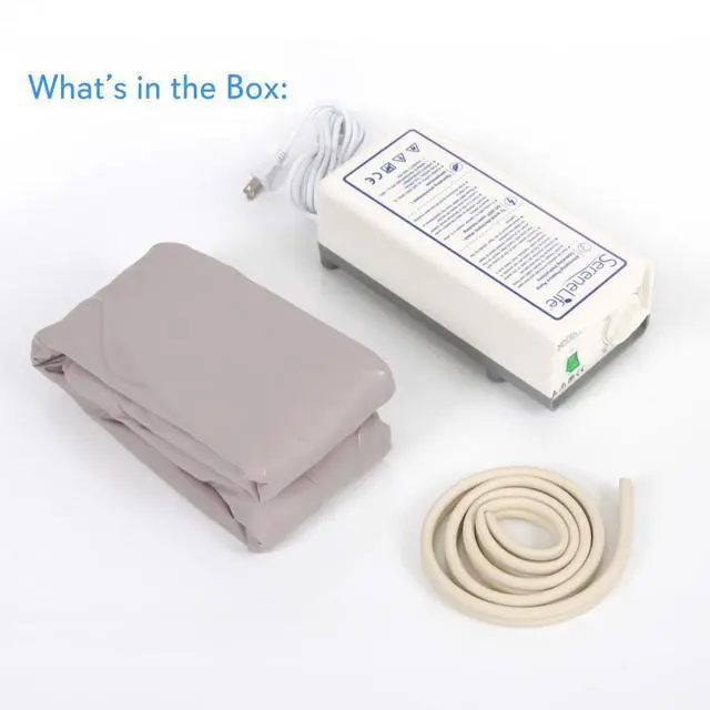 Alt view image 6 of 7 - SereneLife SLAIRMATR45 Hospital Bed Air Mattress, Bubble Pad with Electric Air Pump, Medical Grade