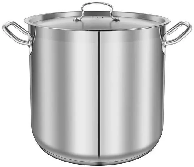 Main image of NutriChef NCSPT30Q Stainless Steel Cookware Stockpot, 30 Quart, Heavy Duty Induction Pot with Lid