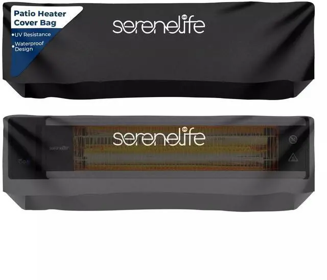 Main image of SereneLife Heavy-Duty Wall-Mounted Patio Heater Cover Bag - SLOHT261 - Waterproof & UV Resistant