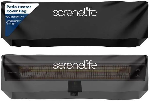 Main image of SereneLife Heavy-Duty Stand-Up Patio Heater Cover Bag - SLOHT281 - UV Resistant & Waterproof