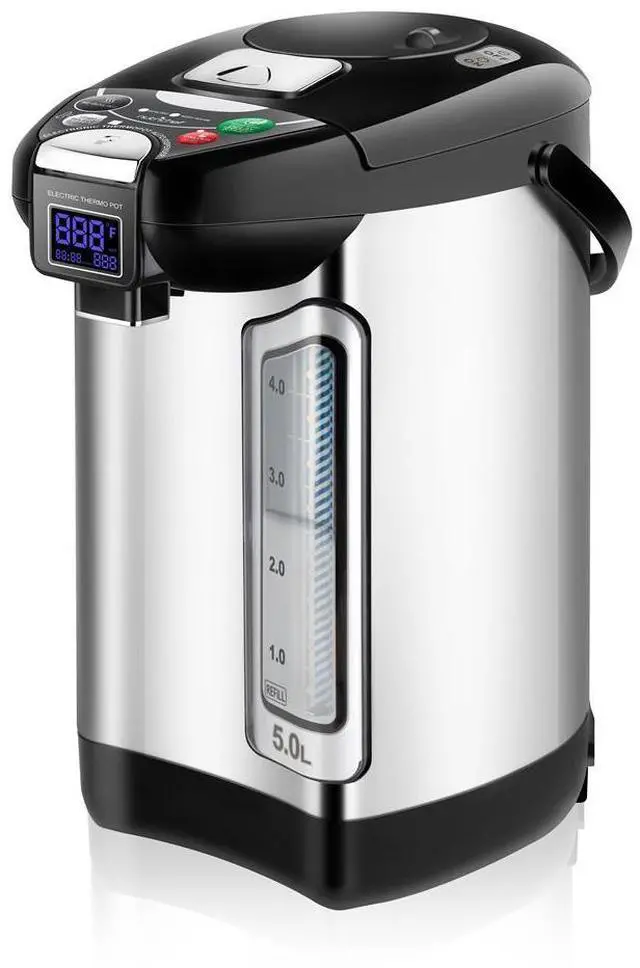 Main image of NutriChef 5L Digital Hot Water Dispenser - Instant Water Boiler, Adjustable Temperature, Auto Dispense Safety Lock (5.283 quarts)