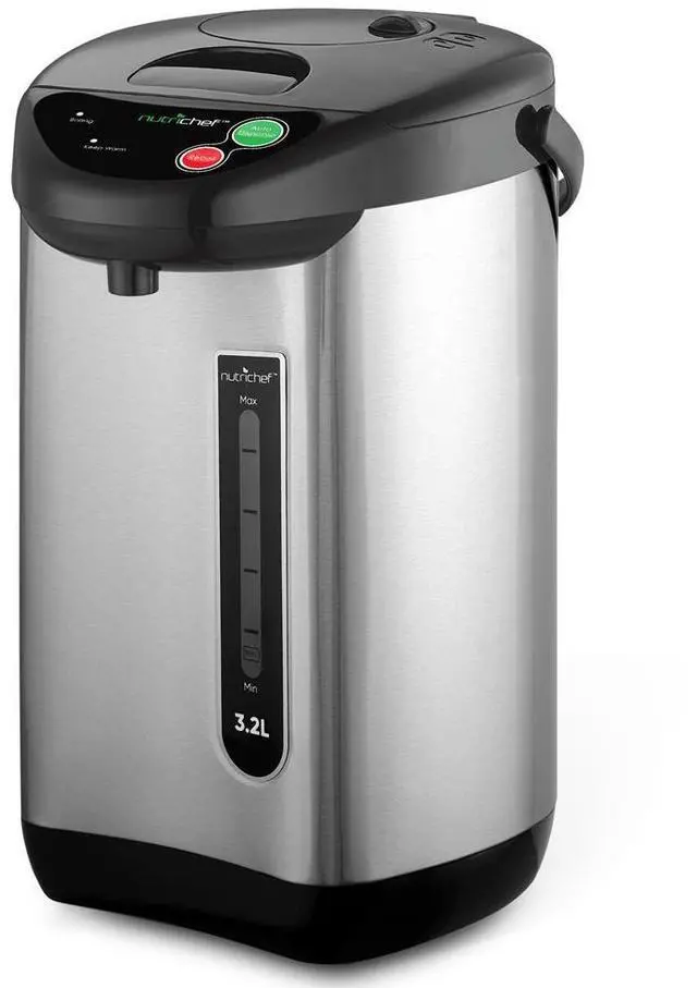Main image of NutriChef Electric Water Boiler & Warmer - Digital Hot Pot Water Kettle, 3.38 Quart, Stainless Steel Inner Pot