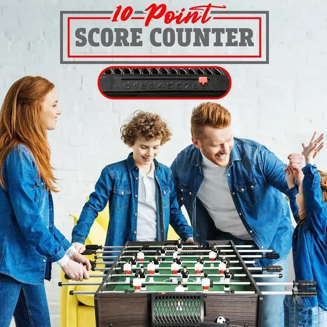 Alt view image 7 of 7 - SereneLife 48'' Competition Sized Foosball Table - Arcade Table Soccer for Home & Game Room with 2 Balls