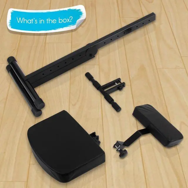 Alt view image 2 of 7 - Pyle Musician & Performer Chair Seat Stool  Adjustable Height Foot Rest, Seat & Backrest Cushion, Foldable Design