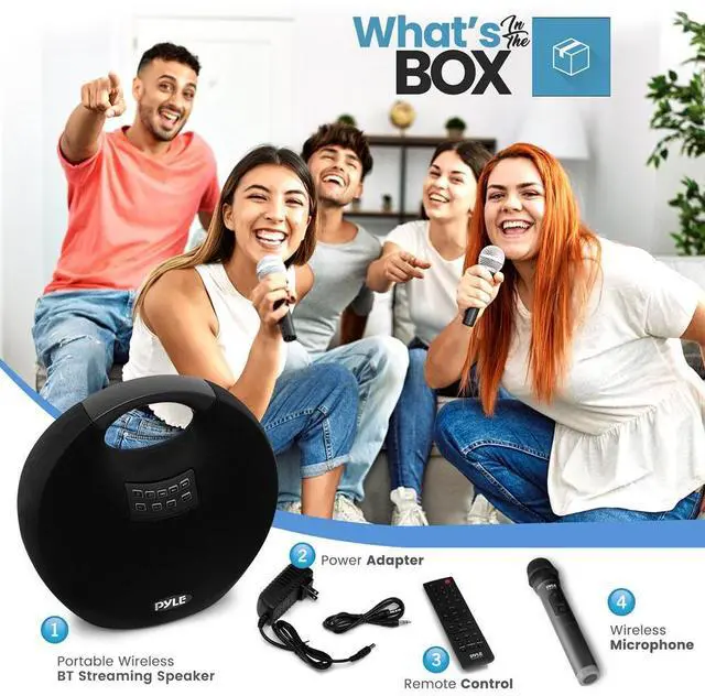Alt view image 6 of 7 - Pyle 5.25 Portable Wireless BT Streaming Speaker - Portable Audio Speaker, with Built-in Rechargeable Battery, Waterproof, Wireless Microphone, Clear Sound Performance, TWS/MP3/USB (220 Watt MAX)