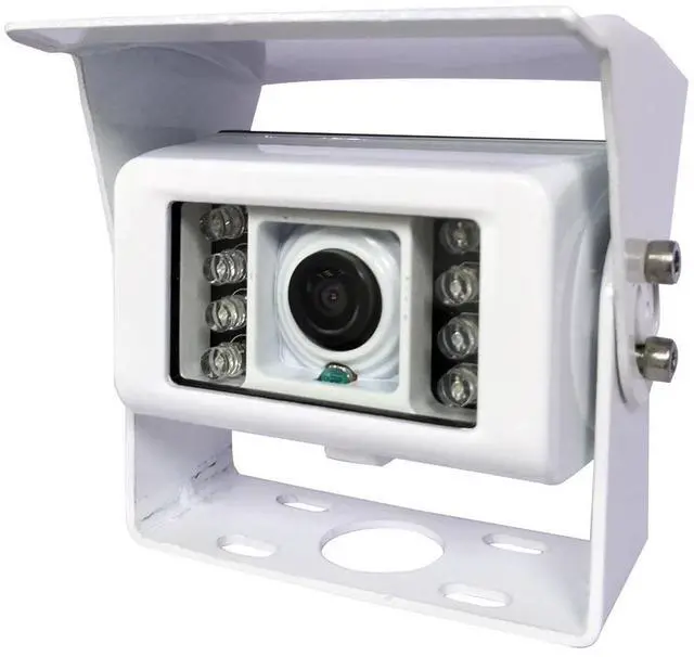 Main image of Pyle 7" Digital Marine Camera & Monitor System  Waterproof Rear View Camera with 150° Wide Angle, Built-in Mic, and Night Vision (White)