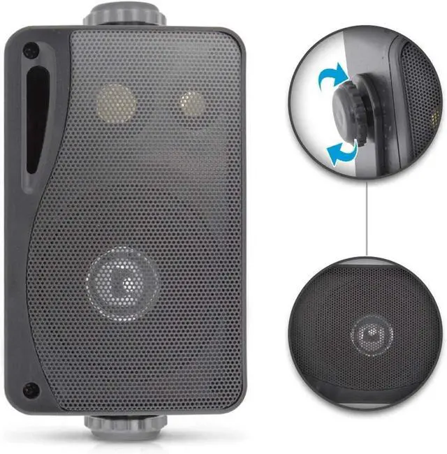 Alt view image 6 of 7 - Pyle PLMR24B 100 W RMS - 200 W PMPO Speaker - 3-way - 2 Pack - Black, Blue