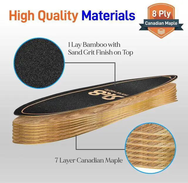 Alt view image 7 of 7 - SereneLife 8'' Canadian Maple Deck Skateboard - Mini Cruiser, Designed for Kids, Teens, and Adults (Green)