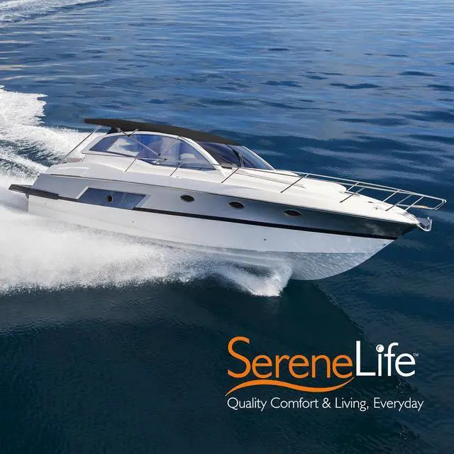 Alt view image 7 of 7 - SereneLife 3-Bow Bimini Top Boat Cover with 1" Aluminum Frame, Waterproof UV-Resistant Marine Canvas & Mounting Hardware (Gray, 72" x 73-78" x 46")