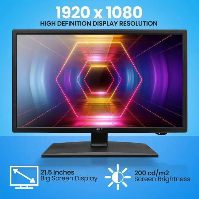 Alt view image 6 of 7 - Pyle 21.5 E-LED RV Digital TV  Full HD 1080p Flat Screen with Built-in DVD Player, Digital Antenna, HDMI & 12V/24V Car Adapter (PLTLD22)
