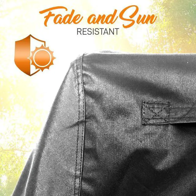 Alt view image 6 of 7 - SereneLife Heavy Duty Waterproof BBQ Grill Cover with Fabric Handles & Fastening Straps - SLGCS