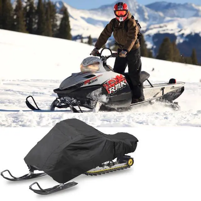 Alt view image 3 of 5 - Pyle Universal Snowmobile Storage Cover, Waterproof & Weather-Resistant, 113 (Total Length), Marine Grade Polyester 300D - PCVSNM12
