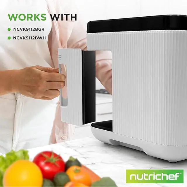 Alt view image 5 of 6 - NutriChef Food Waste Bin Filter - Automatic Food Cycler Compost Bin Filter